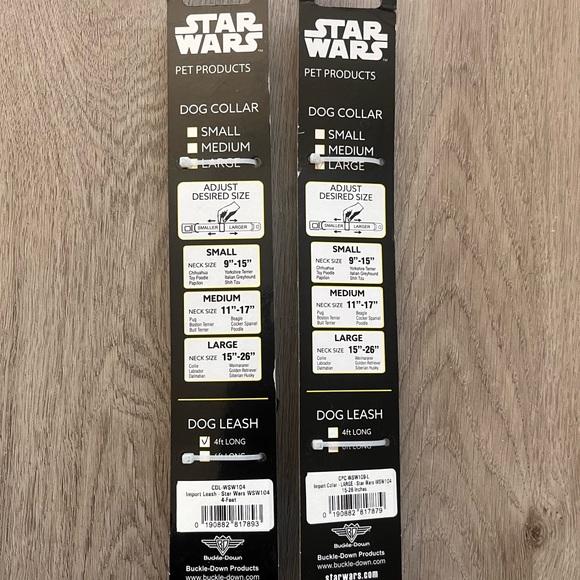 Star Wars Large collar, 4ft long leash - Picture 3 of 3